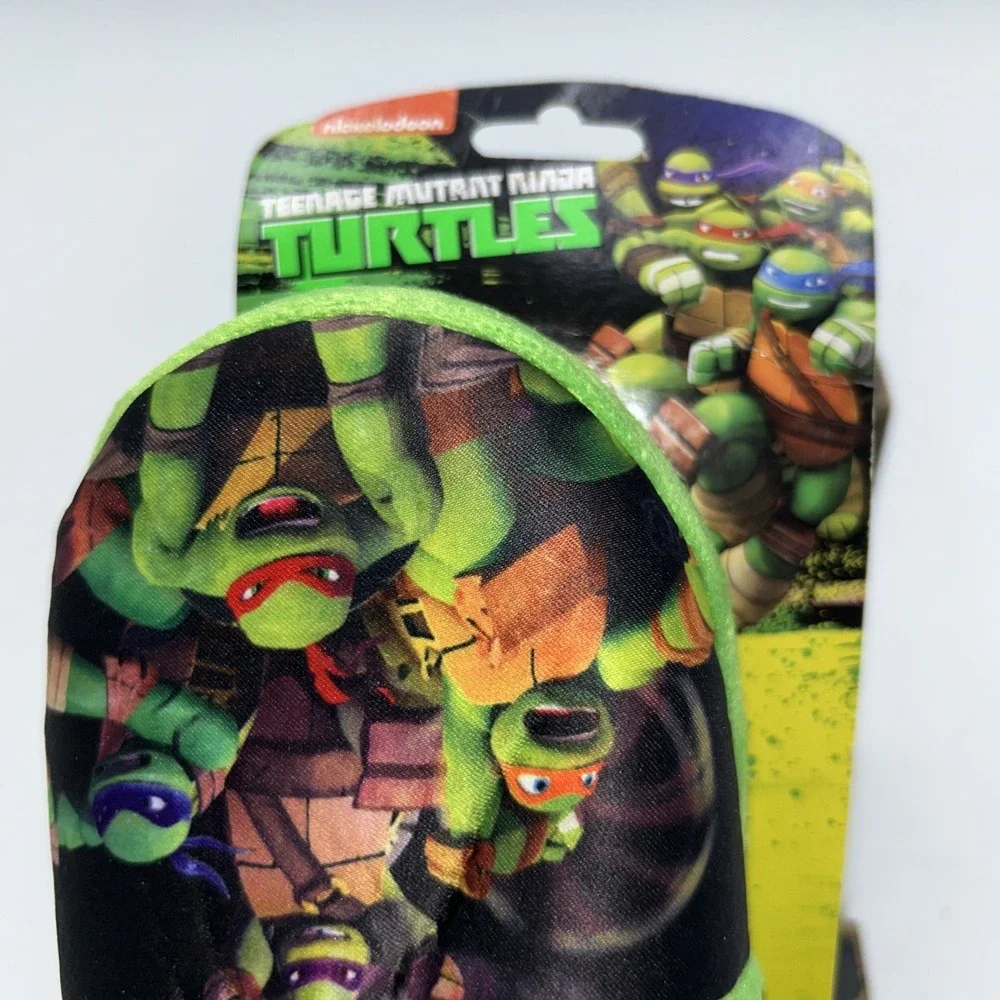 Teenage Mutant Ninja Turtles Slippers Vintage Nickelodeon Boy's 11/12 NWT